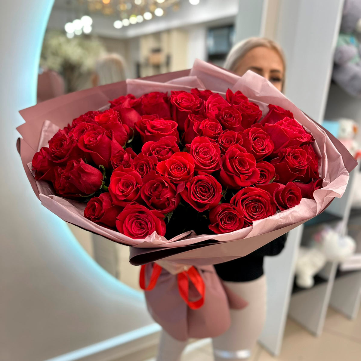 Розы Голландия букет из 51 розы